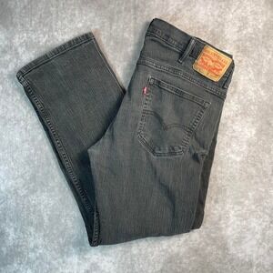 Levis 559 Relaxed Straight Jeans Mens 30x32 Faded Black Charcoal Denim Pants